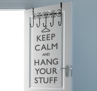 Hang your stuff Keep calm sticker