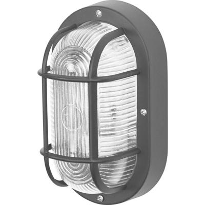 OSRAM HOMELIGHTING Bulkhead Essential Oval E27 Black 4058075845589 Plafondlamp, Wandlamp Zwart