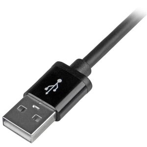 StarTech.com 2 m lange zwarte Apple 8-polige Lightning-connector naar USB-kabel voor iPhone / iPod / iPad