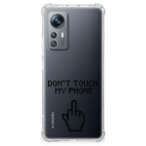 Xiaomi 12 | 12x Anti Shock Case Finger Don't Touch My Phone
