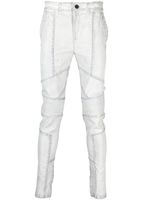 Frei-Mut pantalon en cuir à coupe skinny - Bleu