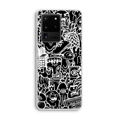 Vexx Black Mixtape: Samsung Galaxy S20 Ultra Transparant Hoesje