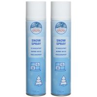 2x Sneeuwspray/spuitsneeuw bussen 300 ml - thumbnail