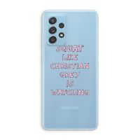 Christian Grey: Samsung Galaxy A73 Transparant Hoesje