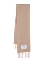 Maison Kitsuné alpaca wool-blend brushed scarf - Tons neutres