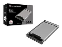 Conceptronic DANTE03T behuizing voor opslagstations HDD-/SSD-behuizing Transparant 2.5" - thumbnail