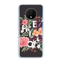 Hello in flowers: OnePlus 7T Transparant Hoesje