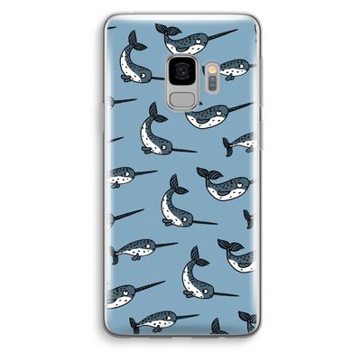 Narwhal: Samsung Galaxy S9 Transparant Hoesje