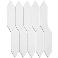 The Mosaic Factory Paris Mozaiek Tegel Picket- Wit Porselein Geglazuurd 255x315 mm