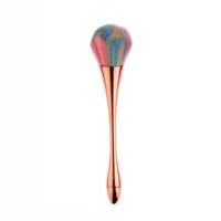 Nagel stof schoonmaken borstel Nail glitter Remover UV Gel poeder verwijdering acryl nagel borstels manicure tools Rose goud kleur haar
