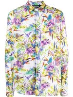 Just Cavalli chemise à fleurs - Blanc