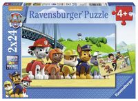 Ravensburger puzzel 2x24 stukjes dappere honden - thumbnail