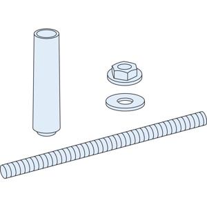 Schneider Electric PrismaSeT-P, Linergy LGYE, montageset, verzamelraildrager voor verzamelrail 150 mm 1 stuk(s)