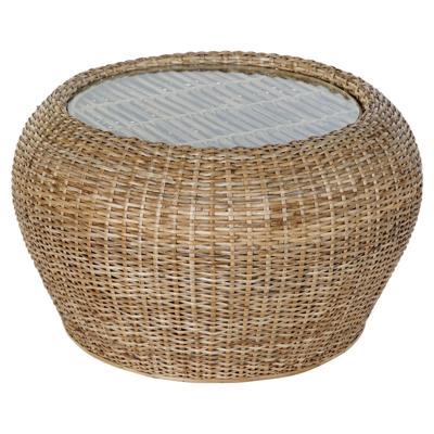 Bijzettafel DKD Home Decor 82 x 82 x 48 cm Kristal Natuurlijk Aluminium