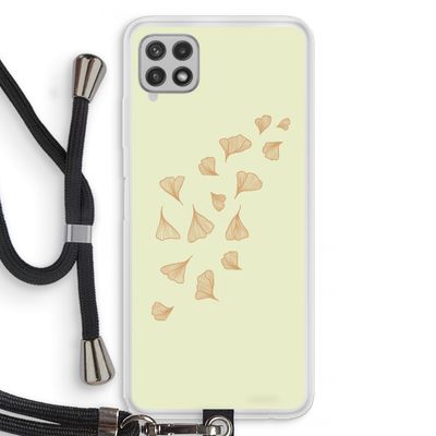 Falling Leaves: Samsung Galaxy A22 4G Transparant Hoesje met koord