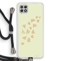 Falling Leaves: Samsung Galaxy A22 4G Transparant Hoesje met koord