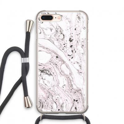 Mengelmoes: iPhone 7 PLUS Transparant Hoesje met koord