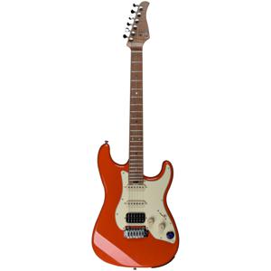 Mooer GTRS Guitars Professional 801 Fiesta Red Intelligent Guitar met gigbag