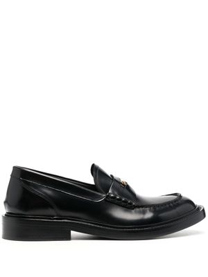 Versace mocassins Medusa Head en cuir - Noir