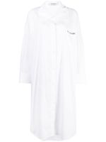 Kimhekim robe-chemise à manches longues - Blanc