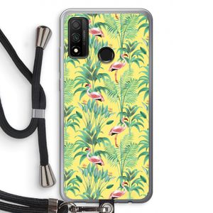 Flamingo party: Huawei P Smart (2020) Transparant Hoesje met koord