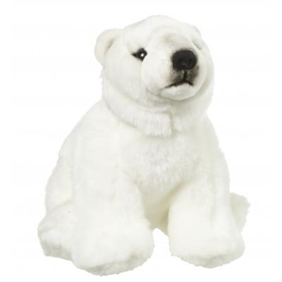 Nature Planet pluche IJsbeer knuffel - 22 cm - Dieren knuffels