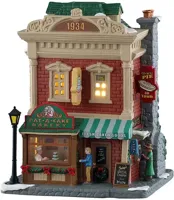 Lemax pat-a-cake bakery, verlicht kersthuisje Caddington Village 2025
