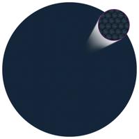 VidaXL Zwembadfolie solar drijvend 250 cm pe zwart en blauw VidaXL Zwembadfolie solar drijvend 250 cm pe zwart en blauw