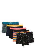 Paul Smith lot de quatre boxers à mélange d'imprimés - Noir