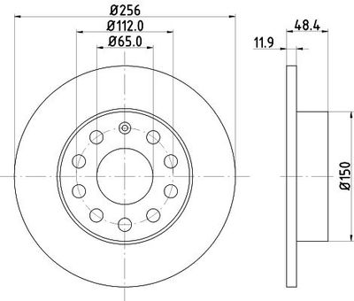 Remschijf 8DD355109641