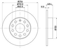 Remschijf 8DD355109641