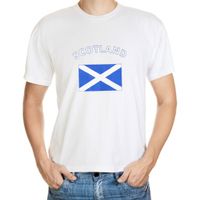 Wit t-shirt Schotland heren - thumbnail