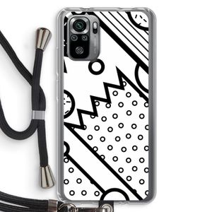 Pop Art #4: Xiaomi Redmi Note 10S Transparant Hoesje met koord