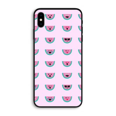 Smiley watermeloenprint: iPhone XS Max Biologisch afbreekbaar hoesje
