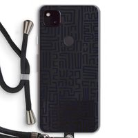Moroccan Print: Pixel 4a 5G Transparant Hoesje met koord
