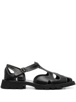 Hereu sandales Floreta en cuir - Noir