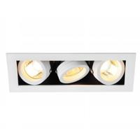 SLV InbouwspotKadux 3 GU10 9cm wit - 115531
