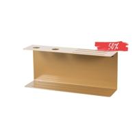 LIROdesign doucherek met zeepdispenser Bordeaux - goud