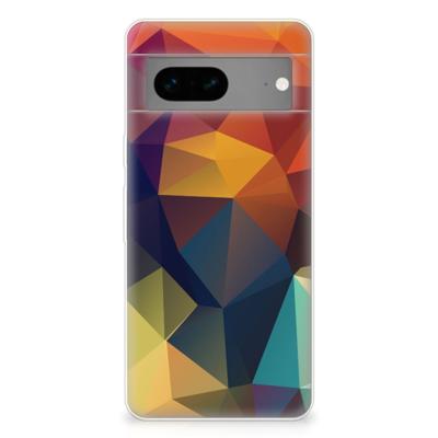 Google Pixel 7 | TPU Hoesje | Polygon Color