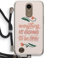 Optimistic flower girl: LG K10 (2017) Transparant Hoesje met koord