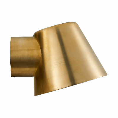 Buitenlamp messing downlighter &apos;Aleria&apos; GU10