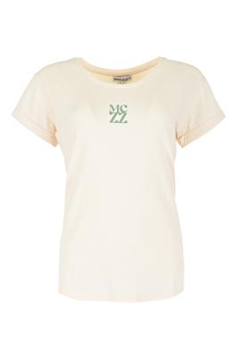 Maicazz Onora Sp25.75.026 T-shirt Korte Mouw Coconut Milk/sc Red