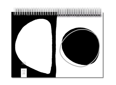 Pepa Lani Family Planner 2026 Zwart Wit Stenen