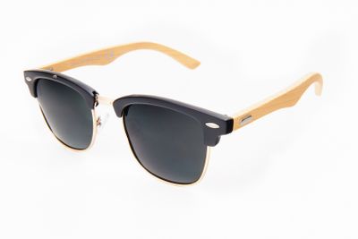 Kost zonnebril unisex panto zwart/goud (PZ20 038) Kost zonnebril unisex panto zwart/goud (PZ20 038)