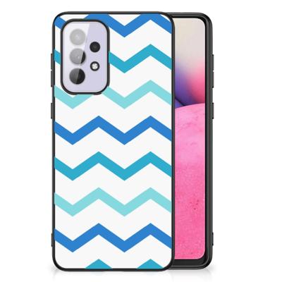 Samsung Galaxy A33 5G Back Case Zigzag Blauw