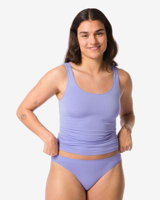 HEMA Damesslip naadloos micro blauw (blauw)