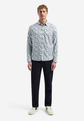 No- Excess Shirt Allover Printed 31430216 Overhemd 030 Blue No- Excess Shirt Allover Printed 31430216 Overhemd 030 Blue