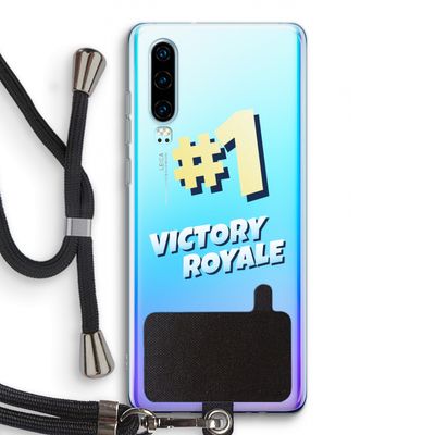 Victory Royale: Huawei P30 Transparant Hoesje met koord