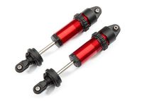 Shocks, GT-Maxx, aluminum (red-anodized) (fully assembled w/o springs) (2) (TRX-8961R) - thumbnail