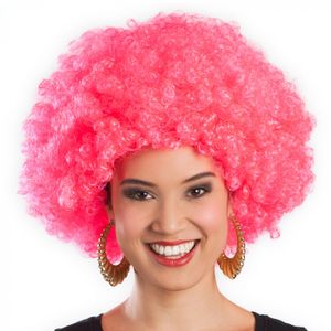 Afropruik krul Roze